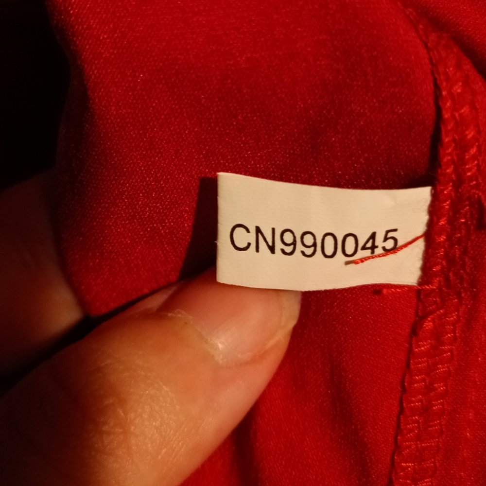 🍋NY&C Ruby Red Button-Down Shirt | Size Small - Picture 10 of 12